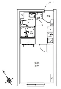 フラシア東武練馬【104号室】の間取り