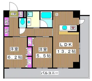 ファイブリーブス小竹向原【801号室】の間取り