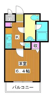 エクセリア大山【2階】の間取り