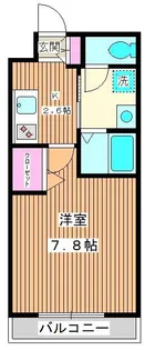 ヴィラアクシス【203号室】の間取り