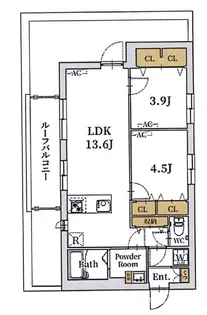 クリスタルコート大山金井町【5階】の間取り