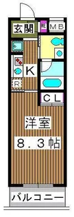 アソシエール高島平【1階】の間取り