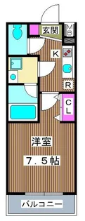 クレヴィスタ常盤台【4階】の間取り