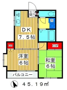 パークサイドシャトル【2階】の間取り