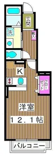 グリーンフィルコート【105号室】の間取り