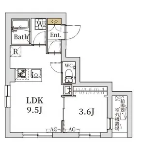 クリスタルコート大山金井町【4階】の間取り