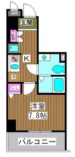 ジェノヴィア板橋本町グリーンウォール【5階】の間取り