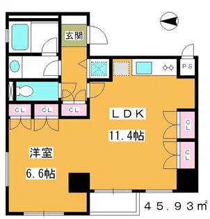 キュクロス【3階】の間取り