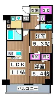 グランカーサ板橋イースト【10階】の間取り
