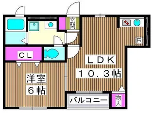 モンコート【2階】の間取り
