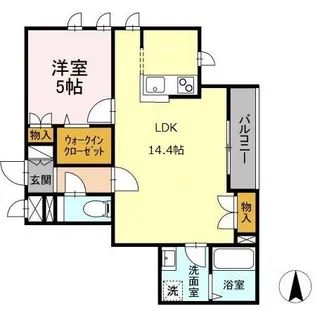 メゾンアルページュ【3階】の間取り