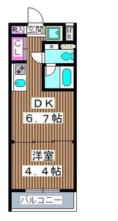 リルシア板橋西台【3階】の間取り