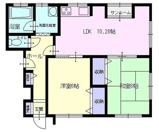 メゾンウィッシュ【C号室】の間取り