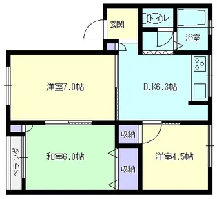 コーポラステヅカ【22-2号室】の間取り