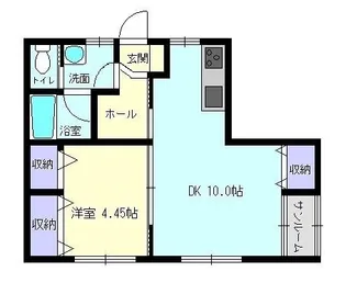 ドマーニ八幡Ⅱ【202号室】の間取り