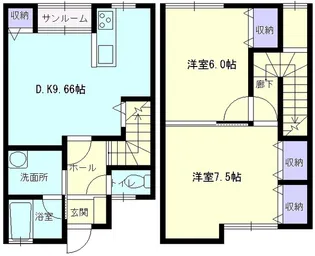 プランドールK【102号室】の間取り