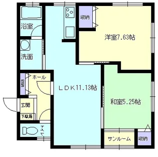ロイヤルハイツ弐番館【203号室】の間取り