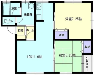 さくらパレス【2-2号室】の間取り