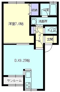 ムーンハイム【103号室】の間取り