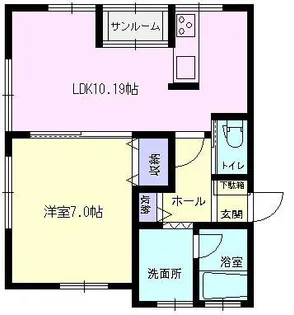 レジデンスK【201号室】の間取り