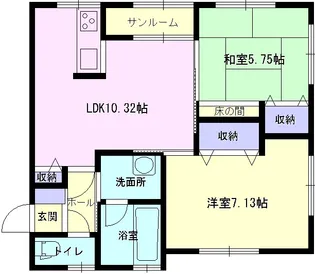 レジデンスK【103号室】の間取り