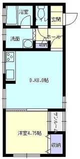 アクアウエスト【101号室】の間取り