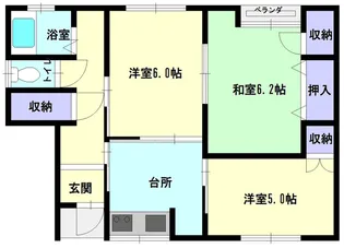 コーポラスふじみ【1-1号室】の間取り