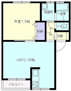 エターナル21【1-3号室】の間取り