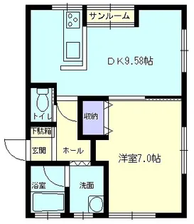 デビィ.ムクトA棟【203号室】の間取り
