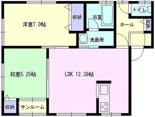 LIBRE【201号室】の間取り