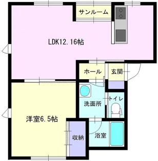 RBWレインボーⅡ【E号室】の間取り