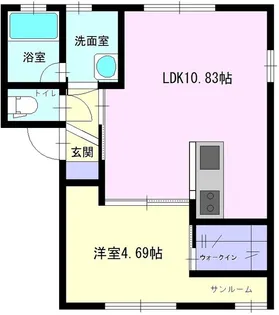 CITRUS【202号室】の間取り