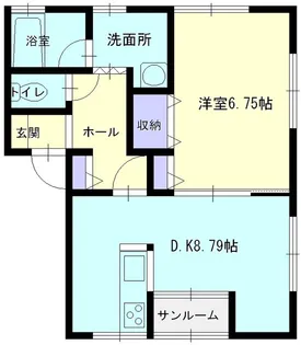 コーポ キラ・クインⅢ【103号室】の間取り