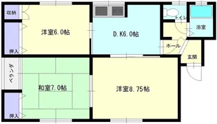 コーポ花房【2-1号室】の間取り