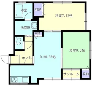 ハイツルピナス【203号室】の間取り