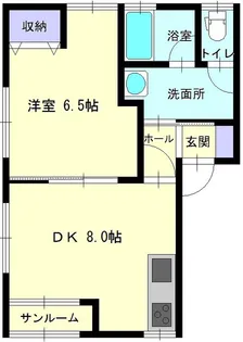 LIBRE ⅡB【201号室】の間取り