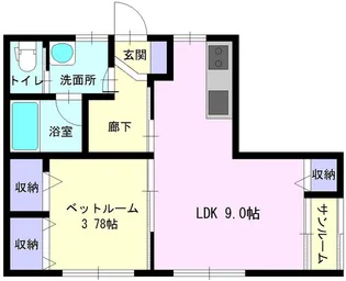 ピック・アンド・ロール【D号室】の間取り