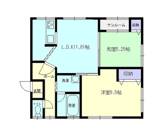 アバニティ八幡【103号室】の間取り