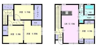 メルティ—テラスA【103号室】の間取り