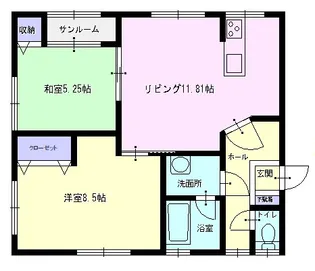 アバニティ八幡【101号室】の間取り