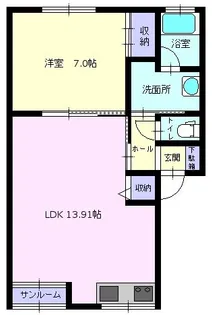 Illustrious【E号室】の間取り