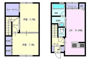 エミブルームⅠ【102号室】の間取り