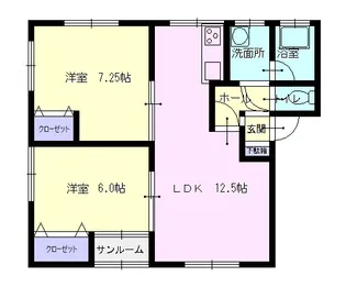 フォレスト【101号室】の間取り