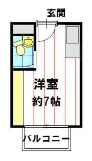 グリーンハイツ高野【207号室】の間取り