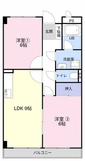 リンピアハピネス【3階】の間取り