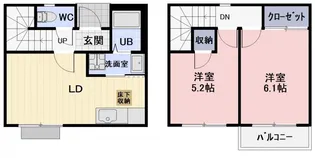 Serenity B【103号室】の間取り
