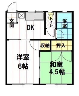 メゾン三輪【105号室】の間取り