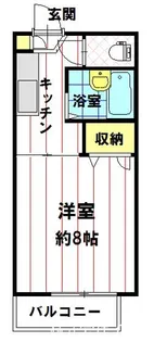 フレグランス附中駅前【202号室】の間取り