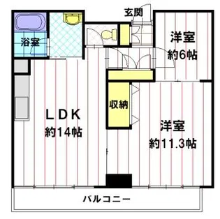 レーベンハイム日装【202号室】の間取り