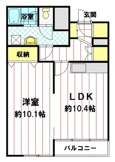 第一コーポラス【304号室】の間取り